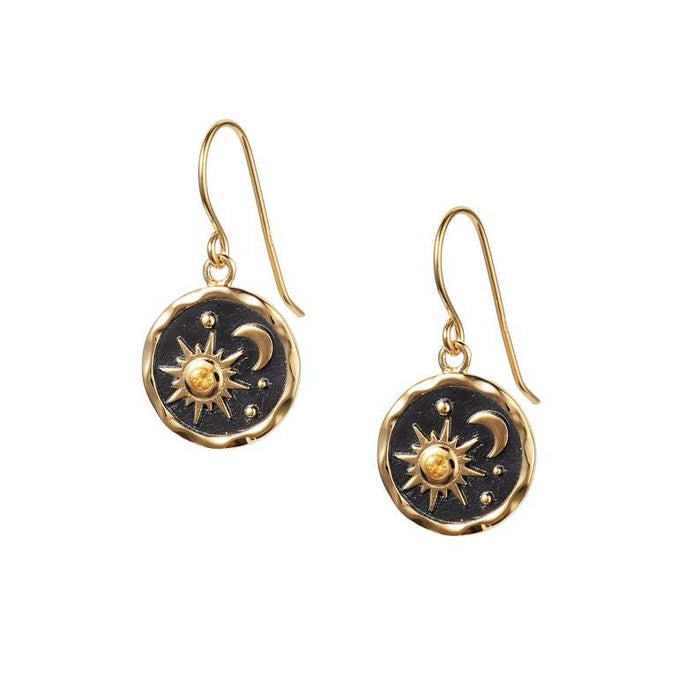 Wholesale Fashion independent station sun and moon earring pendant