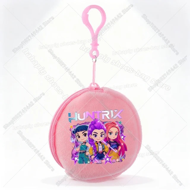 Wholesale Casual Kpop Style Cartoon Coin Purse For Girls Polyester Zipper Wallet Everyday Fashion Accessory Resale Gift
