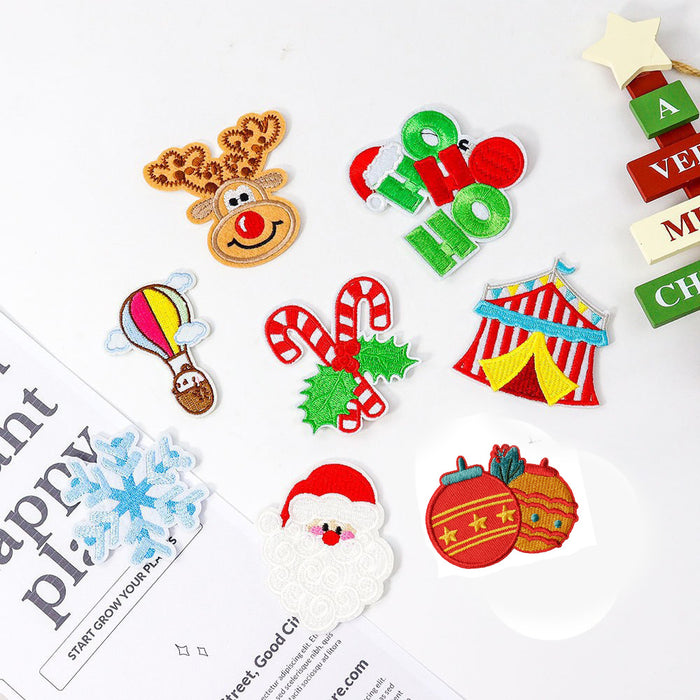 Wholesale Christmas Cloth Patch DIY Patches