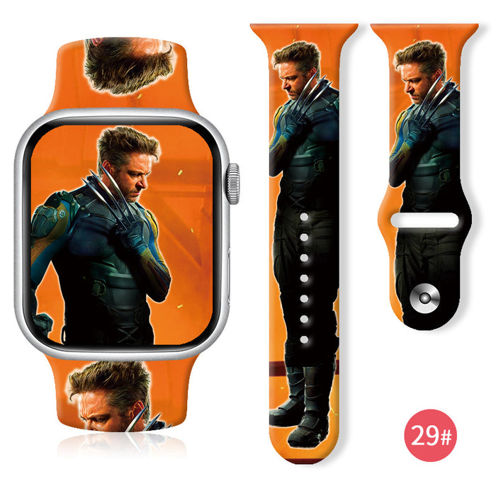 Wholesale Printed Silicone Watch Strap JDC-WD-NuoQi025