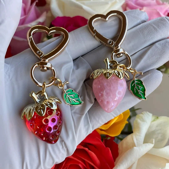 Wholesale Cute Strawberry  Keychains