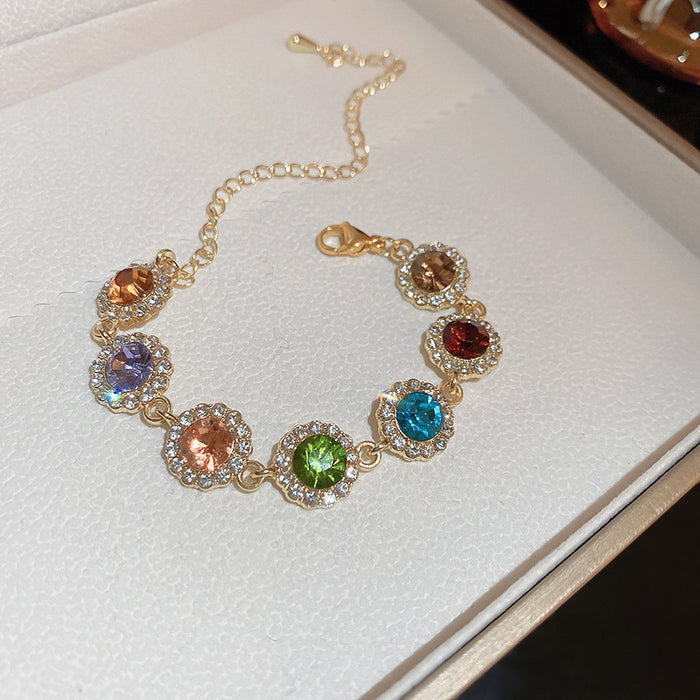 Wholesale Diamond Round Geometric Bracelet Bracelet for Women