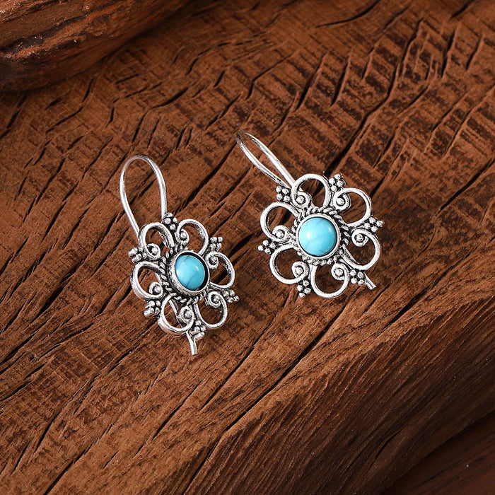 Wholesale Vintage petal pendant earrings