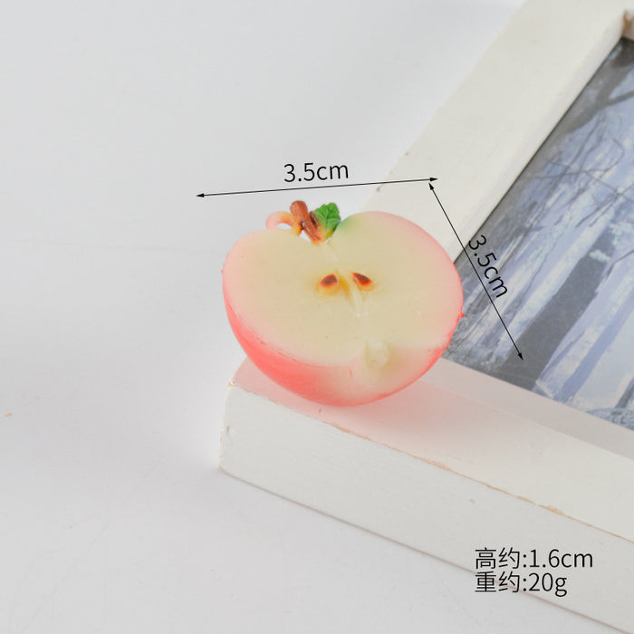 Wholesale PVC Fruit Keychain Bag Charm Simulated Dragon Fruit Decorative Accessory Trendy Gift