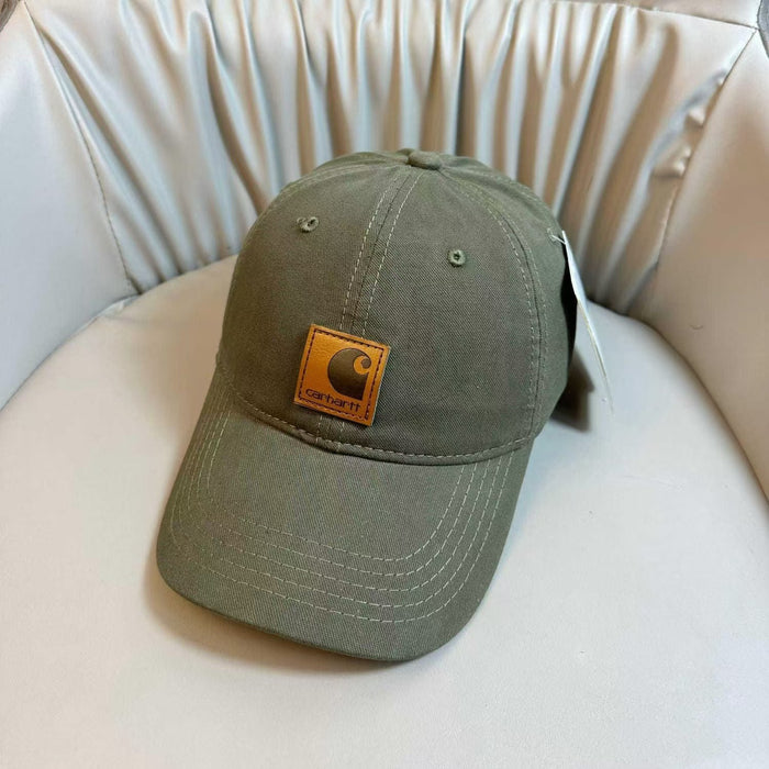 Wholesale Embroidered Black Baseball Cap Women's  Vintage Washed and Sanding Wide Brim Cap Big Head Small Hat