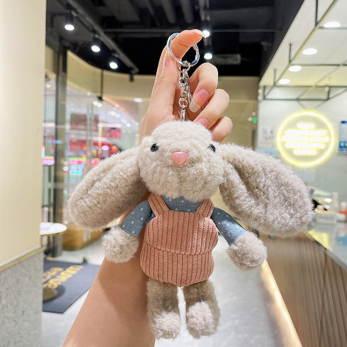 Wholesale Plush bunny bag pendant stall Doll rabbit doll car keychain plush toy