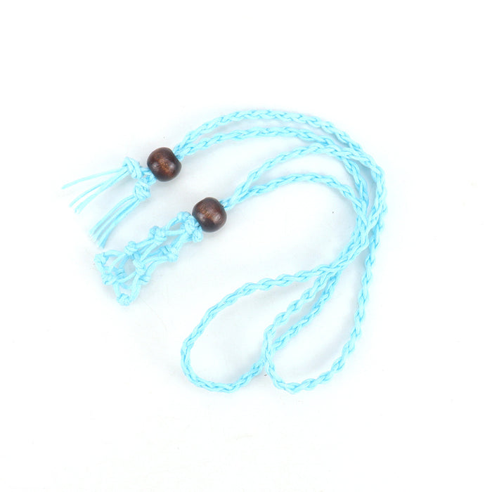 Wholesale Adjustable retractable mesh bag DIY hand woven pendant necklace