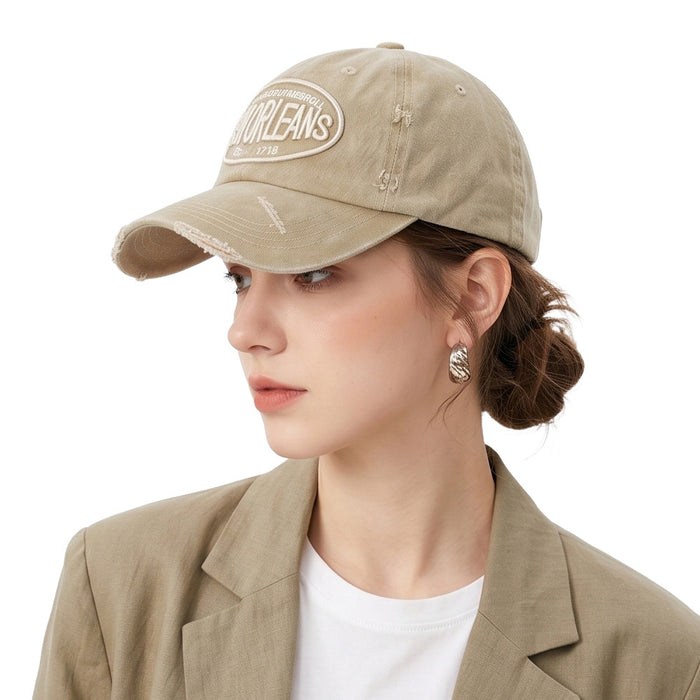 Wholesale Retro Letter Embroidered Baseball Cap - Trendy Unisex Casual Hat Perfect