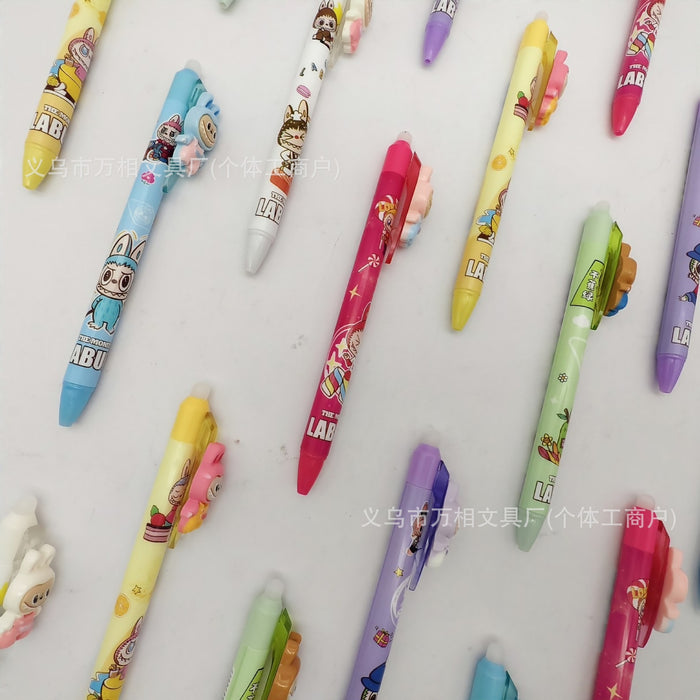 Wholesale Erasable blue cartoon children' s student press pen