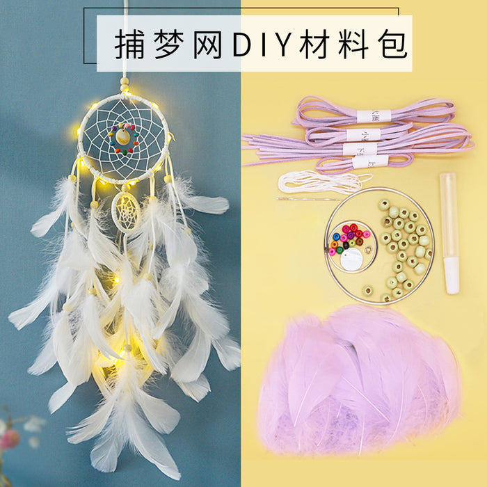 Wholesale DIY Dreamcatcher Wind Chime Craft Kit Family Team Building Activity Kids Craft Supply MOQ≥2