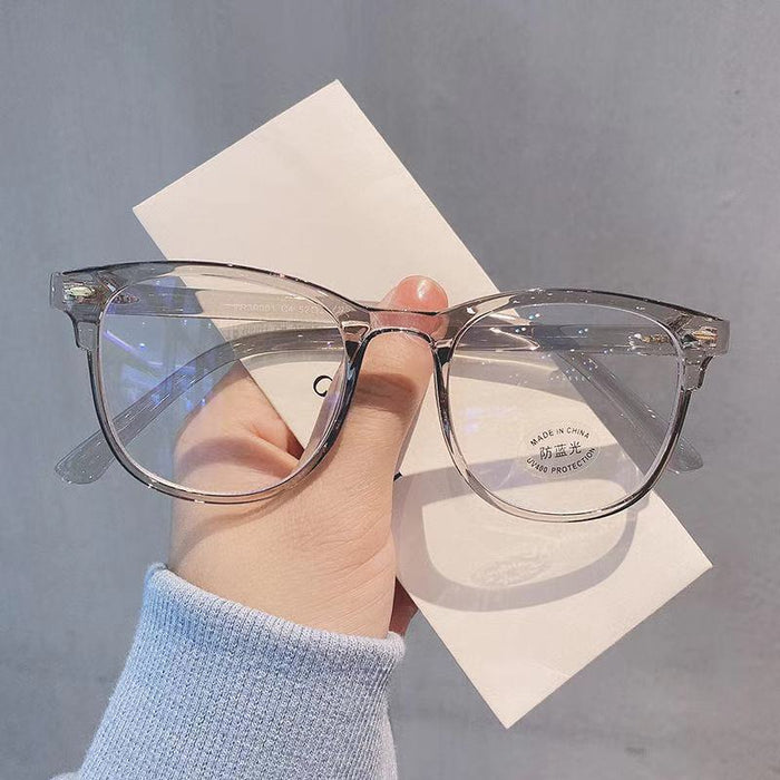 Wholesale Anti-blue Light Flat Glasses Frame Women's Korean-style Myopia Glasses