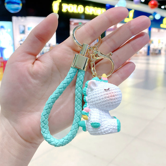 Wholesale Metal Rainbow Unicorn Pony Keychain Stylish Bag Charm For Students Great Gift For Everyday Use