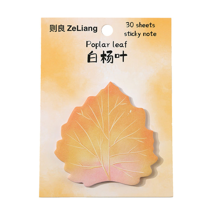 Wholesale leaves and flowers shaped sticky notes