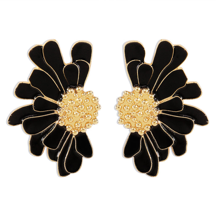 Wholesale Alloy Flower Earrings JDC-ES-QianDi022