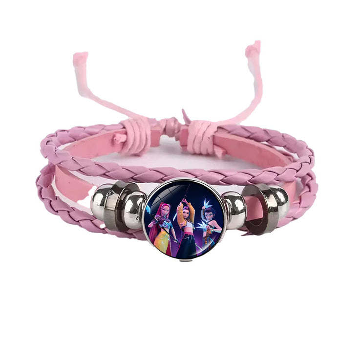 Wholesale Kpop Cute Cartoon Time  Bracelet