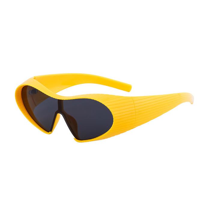 Wholesale sports sunglasses men's one-piece shaped sunglasses men's  wholesale shades