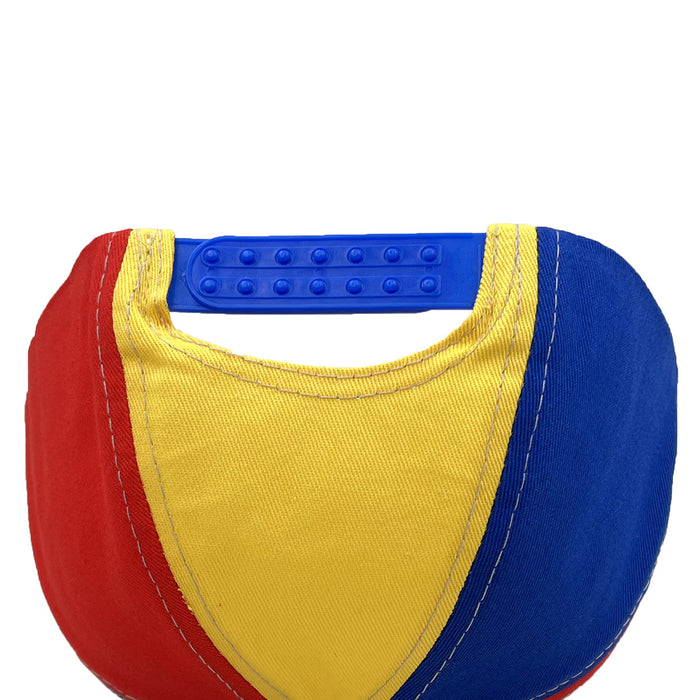Wholesale Rainbow patchwork bamboo dragonfly propeller soft-top baseball cap