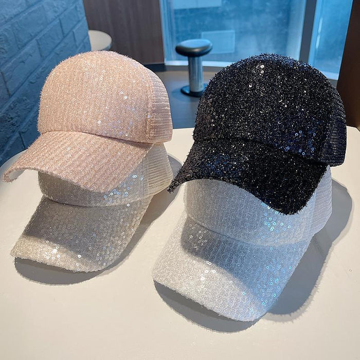 Wholesale Polyester  Glitter Baseball Net Cap JDC-FH-XuanWei001