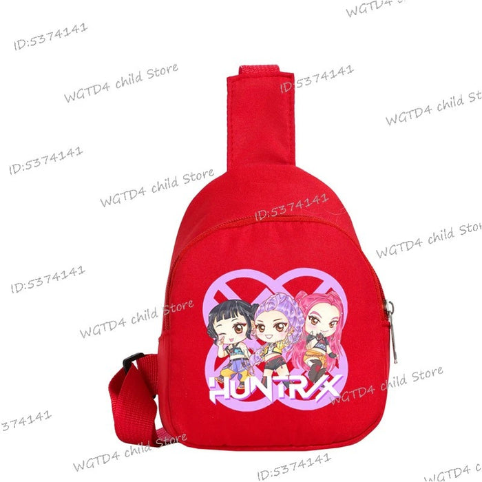 Wholesale K Pop  Print Nylon Crossbody Chest Bag For Girls Trendy Fashion Accessory Fun Gift For Kids Boutique Resale