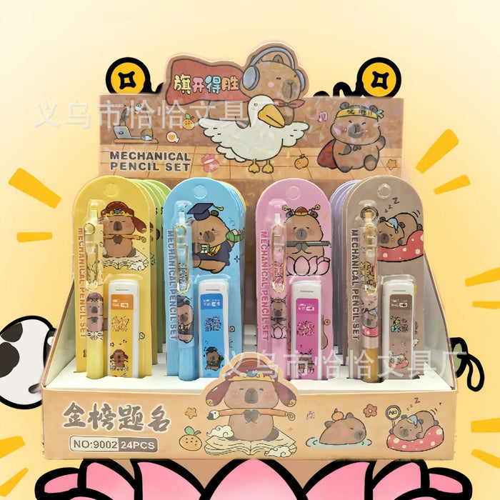 Wholesale Automatic pencil suit cartoon activity pencil with refill non-cutting continuous