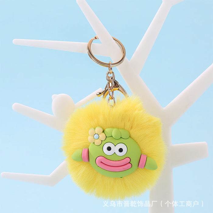 Wholesale Cartoon Cute Fur Ball Pendants Keychains JDC-KC-Jinqian001