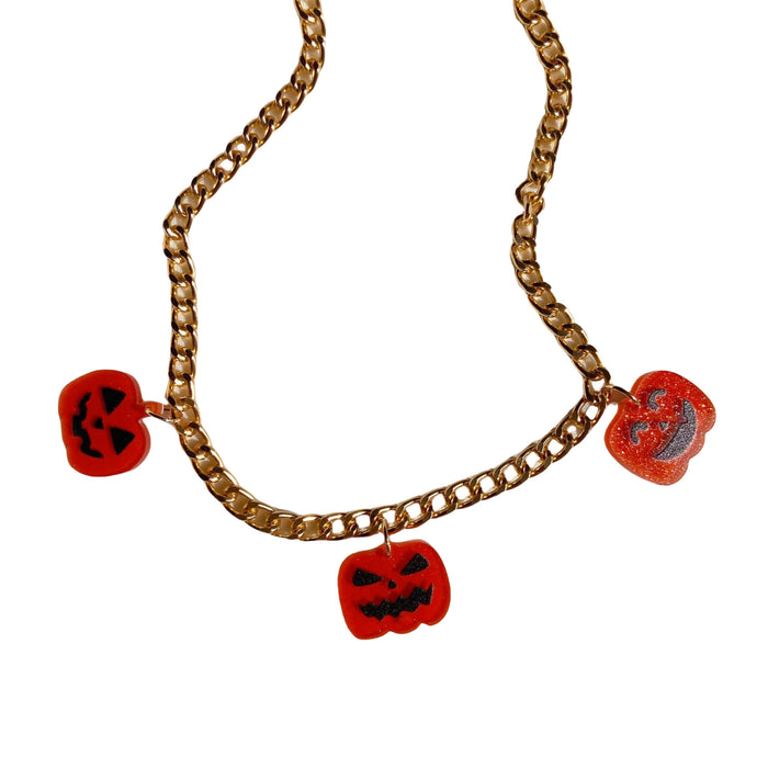 Wholesale Acrylic necklace, bat, pumpkin, candy, ghost, cute, funny, creative ornament