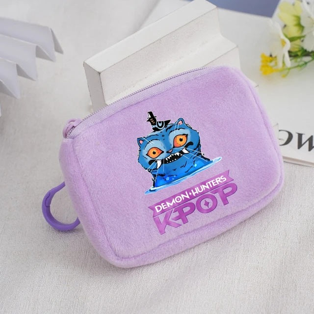 Wholesale KPop Devil Hunter Animal Coin Purse Cute Nylon Portable Wallet Casual Everyday Gift