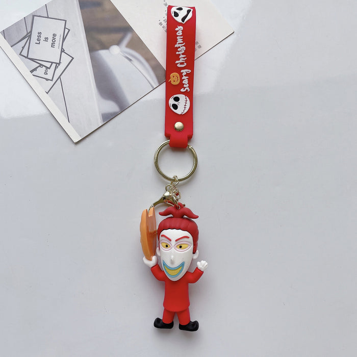 Wholesale Halloween Cute Cartoon Three-dimensional Silicone Keychain JDC-KC-JuShu035