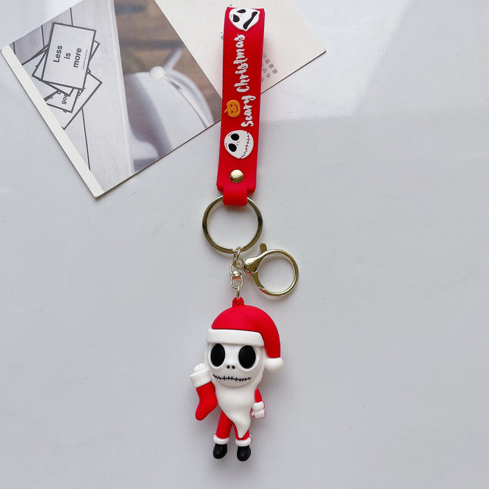 Wholesale Halloween Cute Cartoon Three-dimensional Silicone Keychain JDC-KC-JuShu035