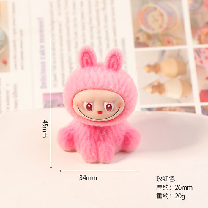 Wholesale flocked cute mini figurine