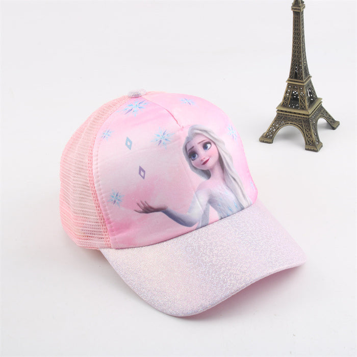 Wholesale Baby Hat Summer New Ice and Snow Girls Sunshade Cap Baseball Cap