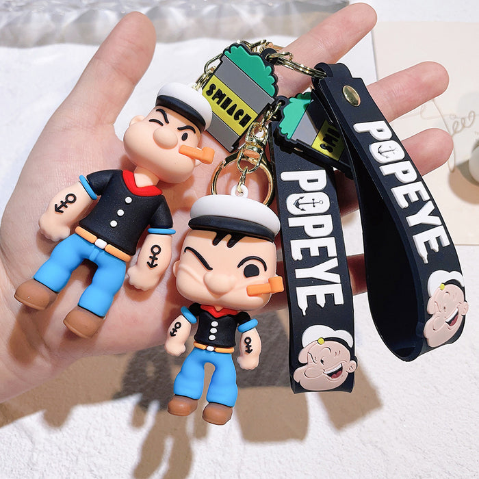 Wholesale Pvc Cartoon Doll Keychain JDC-KC-QiChao005