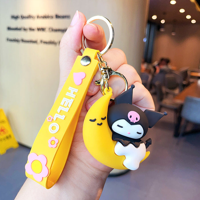 Wholesale PVC Cartoon Silicone Doll Keychain JDC-KC-MLZ001