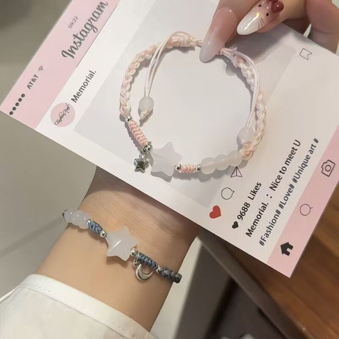 Wholesale Star Woven All-match Bracelet Hand Rope Super Fairy Couple Gift