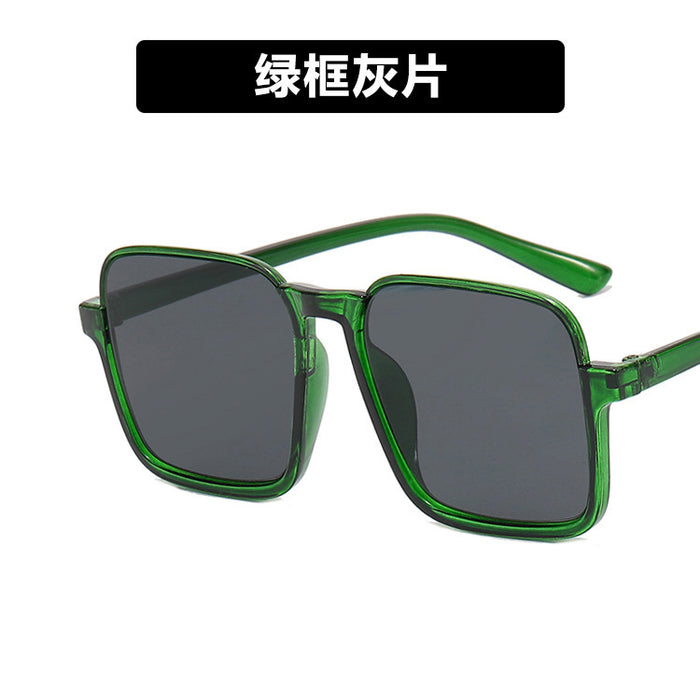 Wholesale Tea colored sunglasses with a high-end feel, retro large frame street photography, sunglasses for men