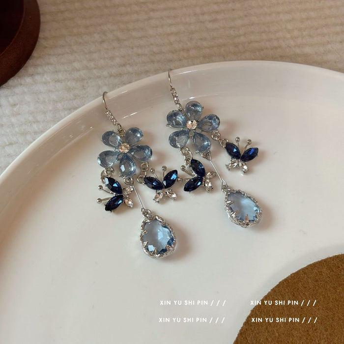 Wholesale Butterfly droplet tassel earrings are exquisite, versatile, gentle and elegant earrings