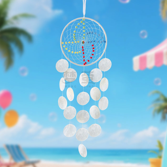 Wholesale Handmade Shell Dream Catcher Wind Chime Bohemian Beach Home Decor MOQ≥2