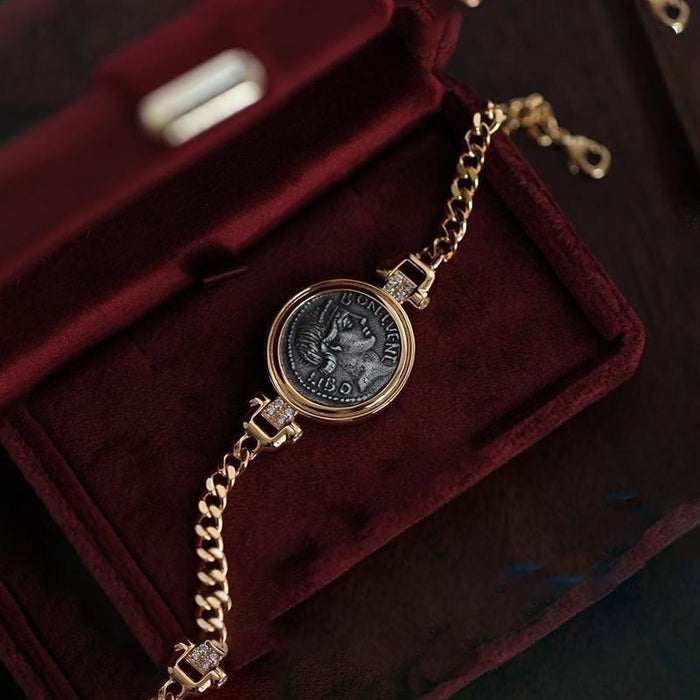 Wholesale Micropaved zirconia gold plated bracelet