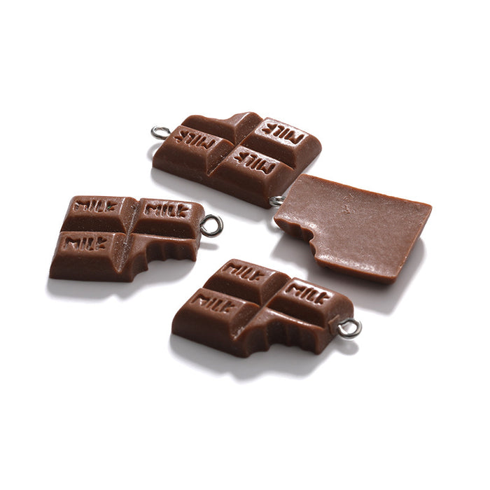 Wholesale Sweet Cartoon Chocolate Resin Pendant DIY Jewelry Accessory Gift
