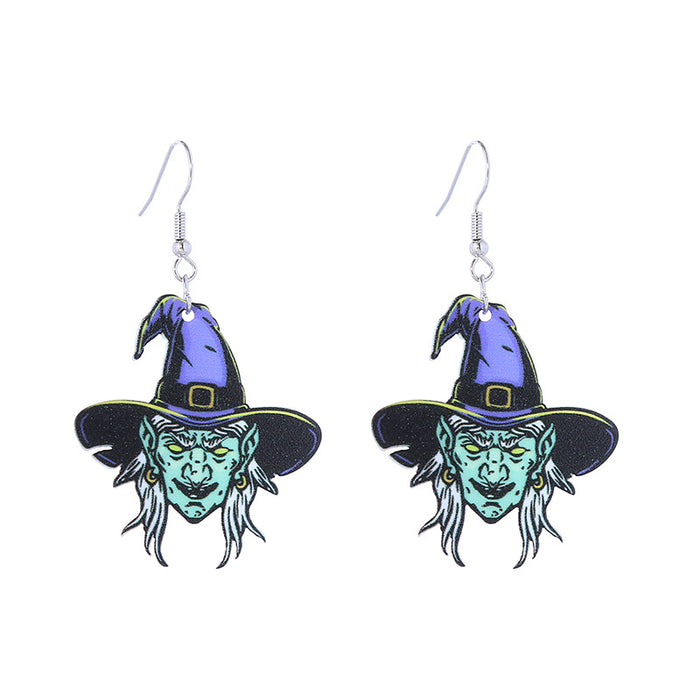 Wholesale  Series Horror Bloodstain Acrylic Earrings Claw  Earrings