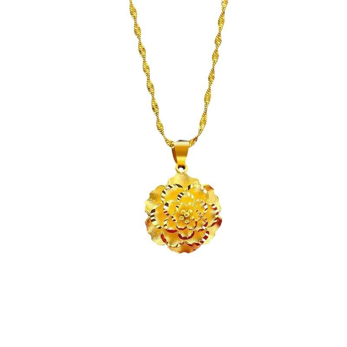 Wholesale Gold plated necklace pendant jewelry, simple women's collarbone chain