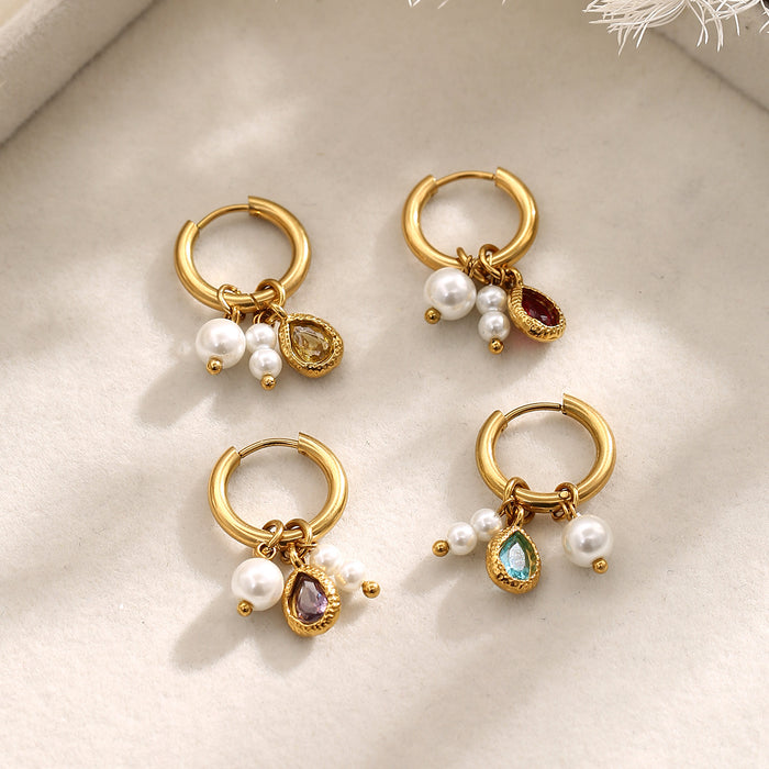 Wholesale Stainless Steel Pearl Earrings