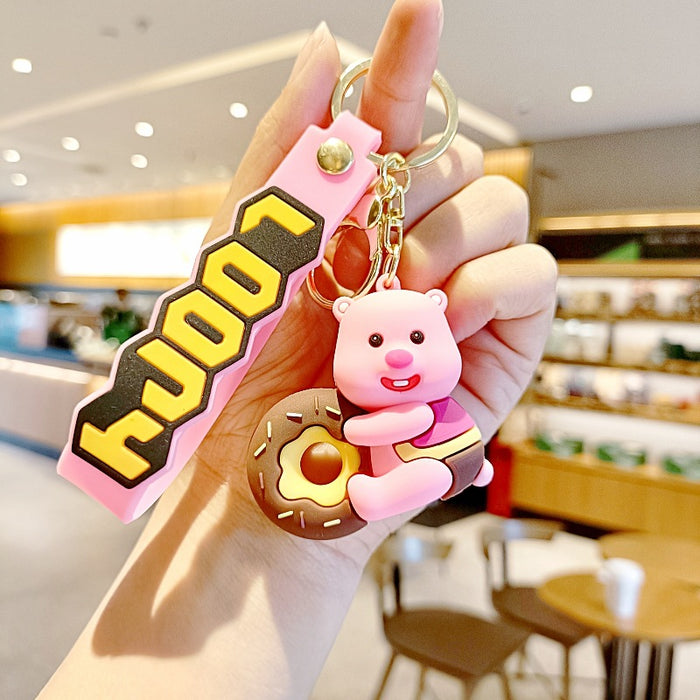 Wholesale Silicone Cartoon Doll Keychain JDC-KC-MingT207