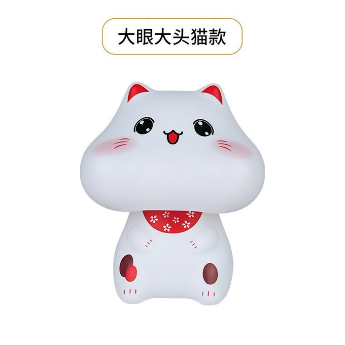 Wholesale Miniature solar-powered lucky cat desk ornament