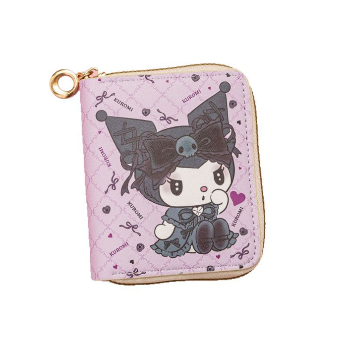 Wholesale Cute PU printed short zippered children' s wallet