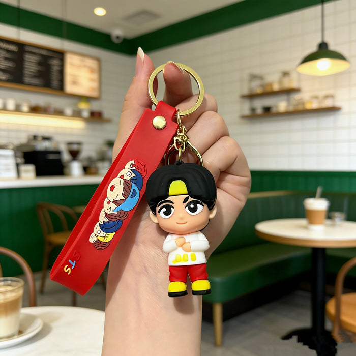 Wholesale Soft Rubber 3D Doll Keychain Backpack Pendant Trendy Decorative Accessory Gift