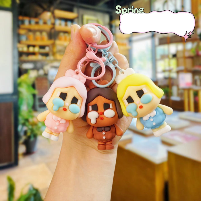 Wholesale Cute cartoon keychains made of PVC material.