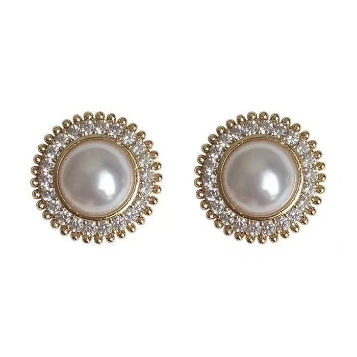 Wholesale Square Cat's Eye Alloy Earrings JDC-ES-Chengx004