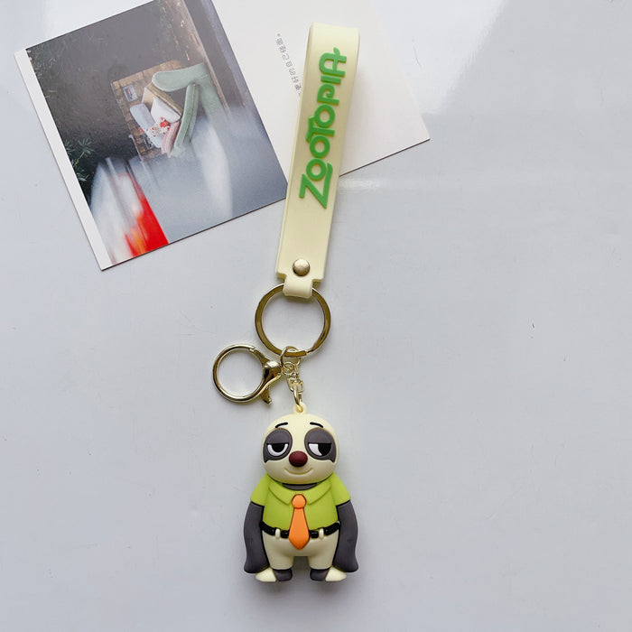 Wholesale Cute Cartoon Three-dimensional Silicone Keychain JDC-KC-JuShu036