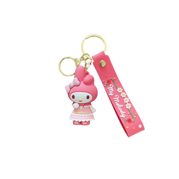 Wholesale Silicone Cartoon Doll Keychain JDC-KC-MingT228